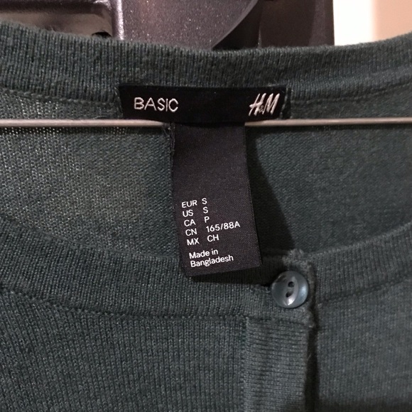 Dark green H&M cardigan - Picture 4 of 7